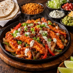 Buffalo Chicken Fajitas at Chillado