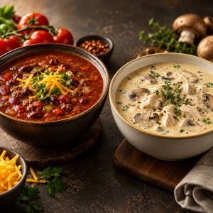 Chilli Soup / Chicken Mushroom Soup at Chillado