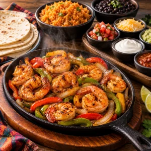 Shrimp Fajitas at Chillado
